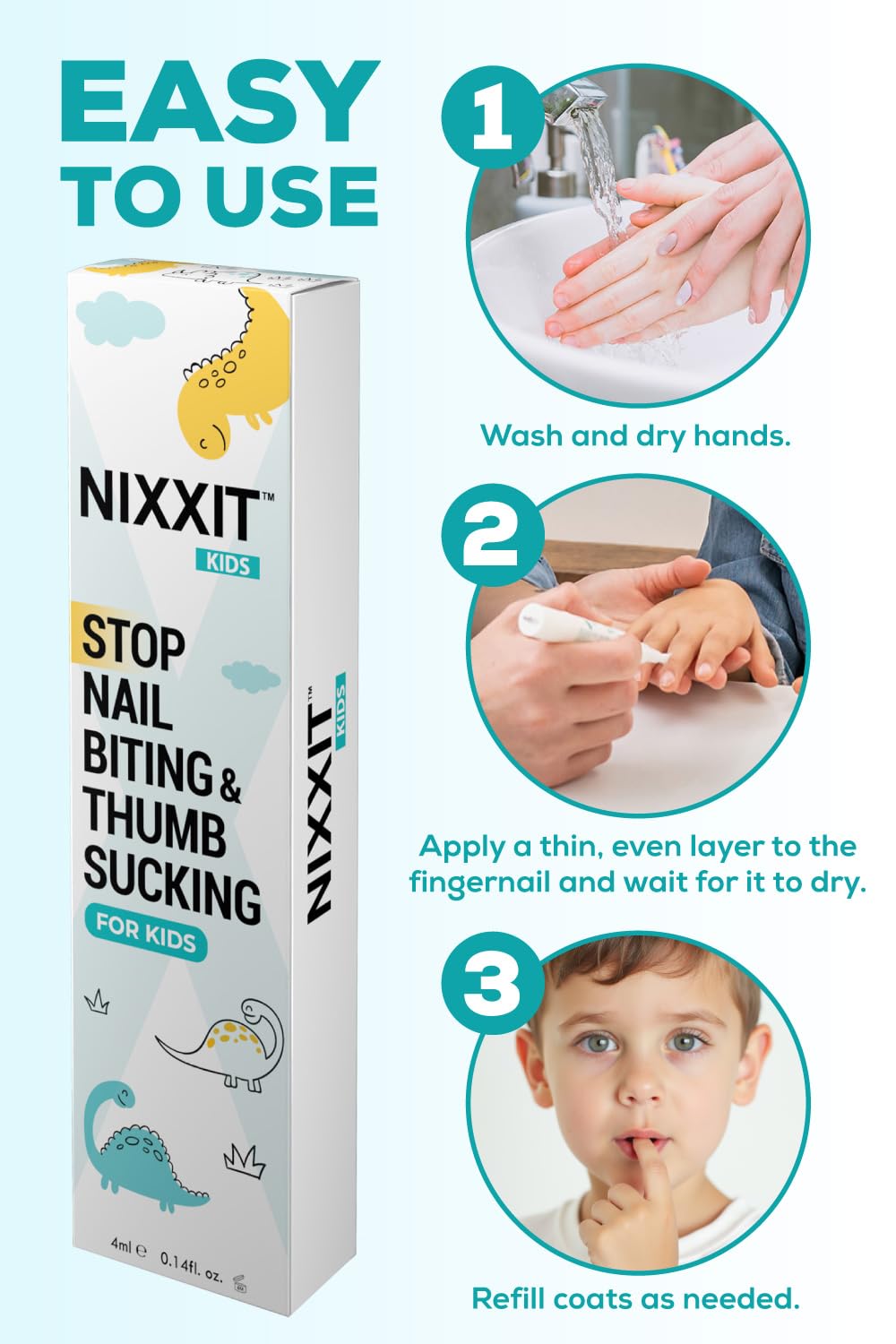 NIXXIT aplicación rápida y clara, fácil de usar para niños