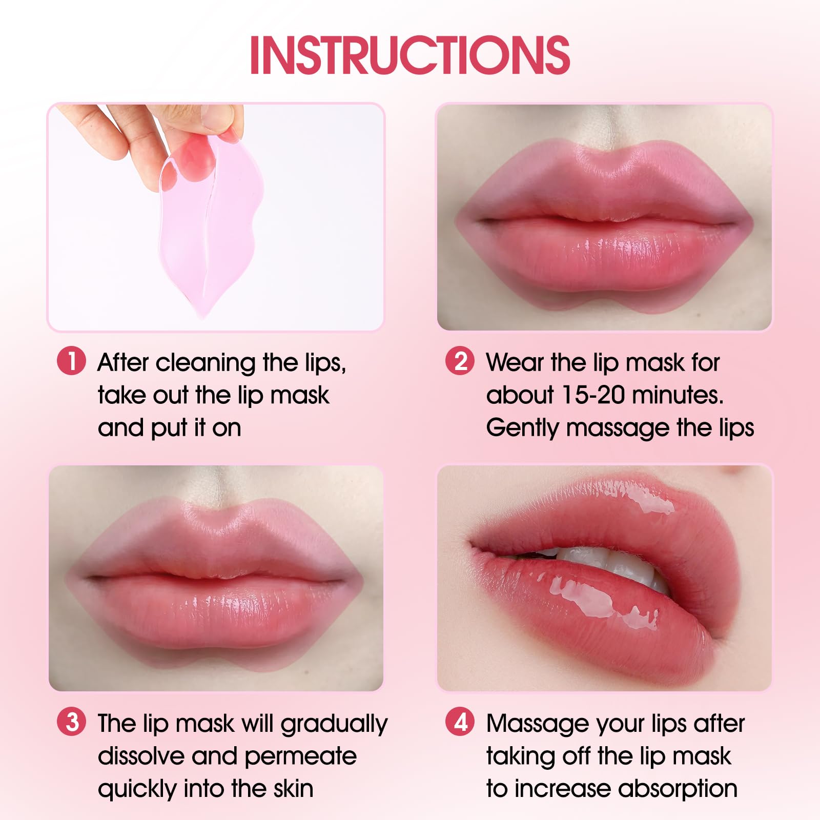 NIYET mascarilla labios cristal colágeno: fácil de usar en cualquier momento.