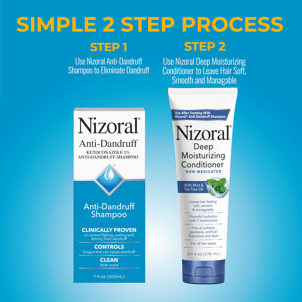 Etiqueta de Nizoral con Ketoconazol 1% para control de la caspa.
