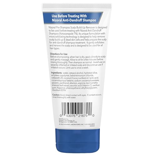 Nizoral pre-shampoo application on scalp before shampooing.