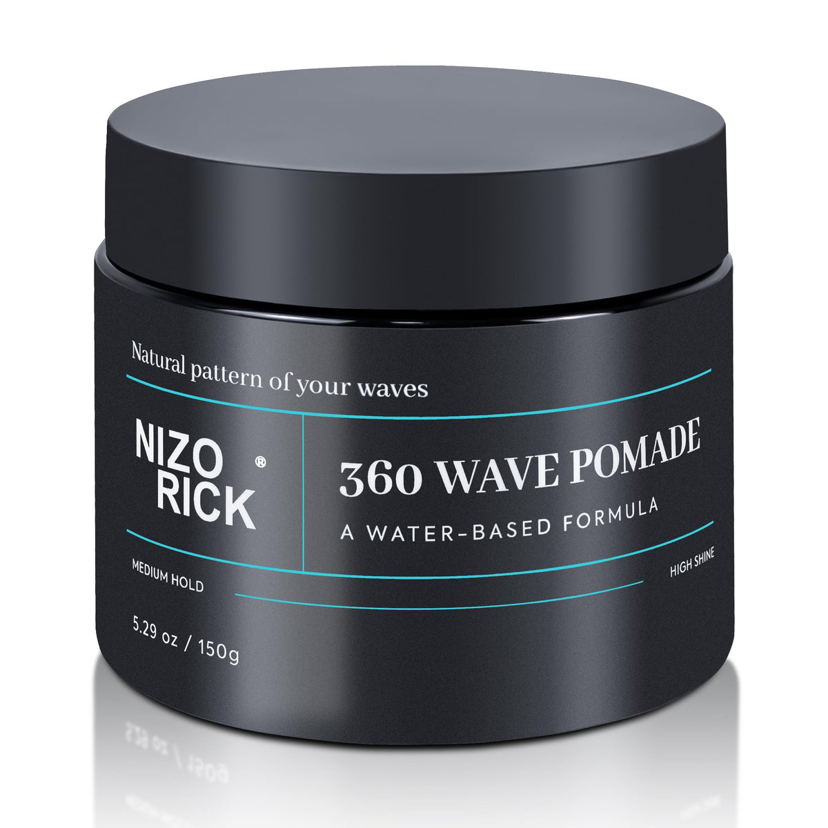 NIZORICK Pomada 360 Ondas, bote visible, fijación duradera para ondas definidas.