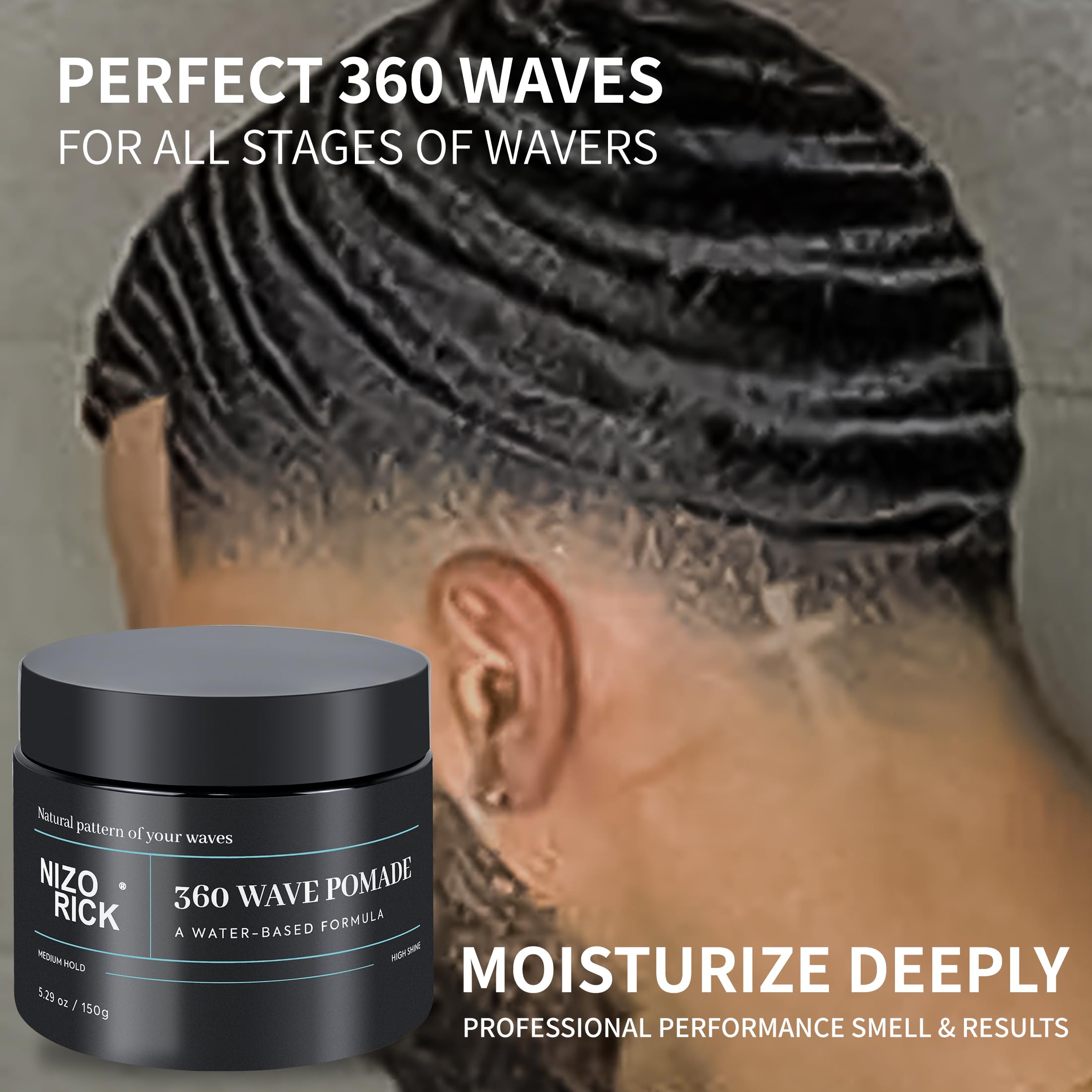 NIZORICK Pomada para todo tipo de cabello, versatilidad de estilos.