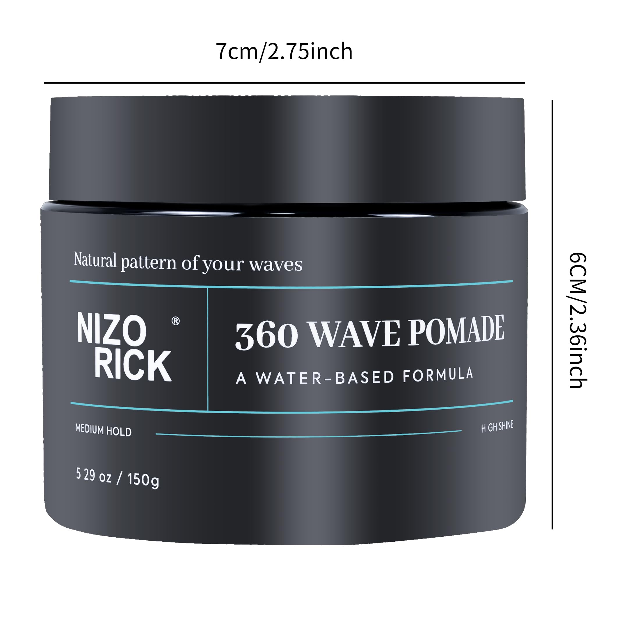 NIZORICK Pomada con textura ligera ofrece definición suave y control cómodo.