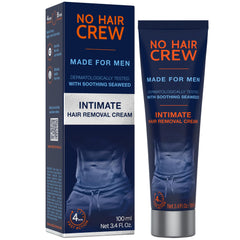 NO HAIR CREW crema depilatoria íntima para hombres, depilación suave en piel sensible