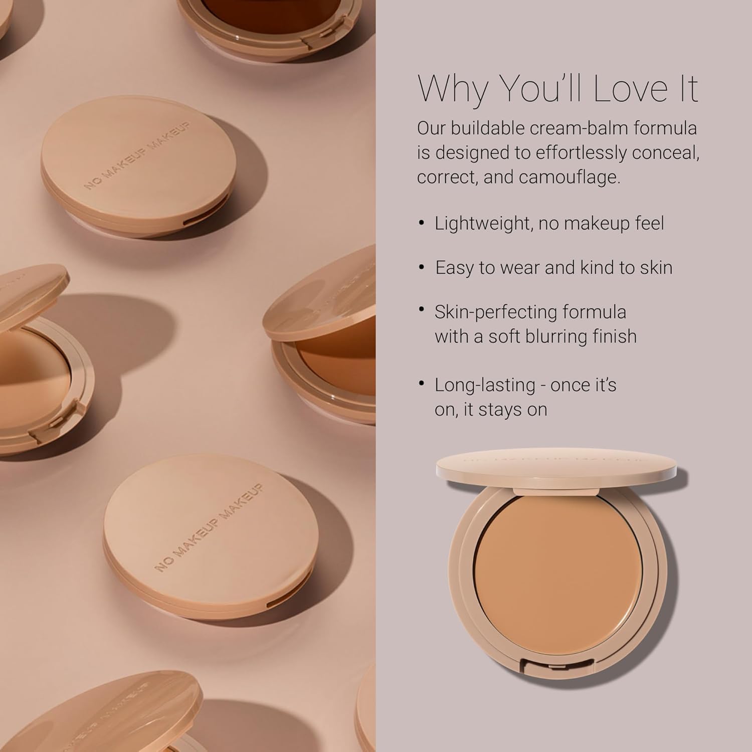 No Makeup Makeup flexshade-tecnologia: se adapta al tono y subtonos de la piel