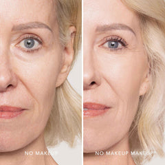 La base incluye brocha para una aplicación rápida y precisa de No Makeup Makeup Foundation