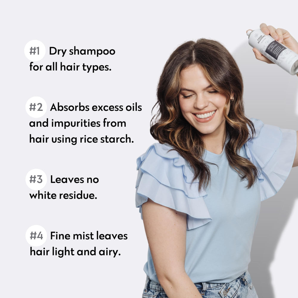 No Nothing Shampoo Seco Absorbe Aceite, cabello ligero y fresco.