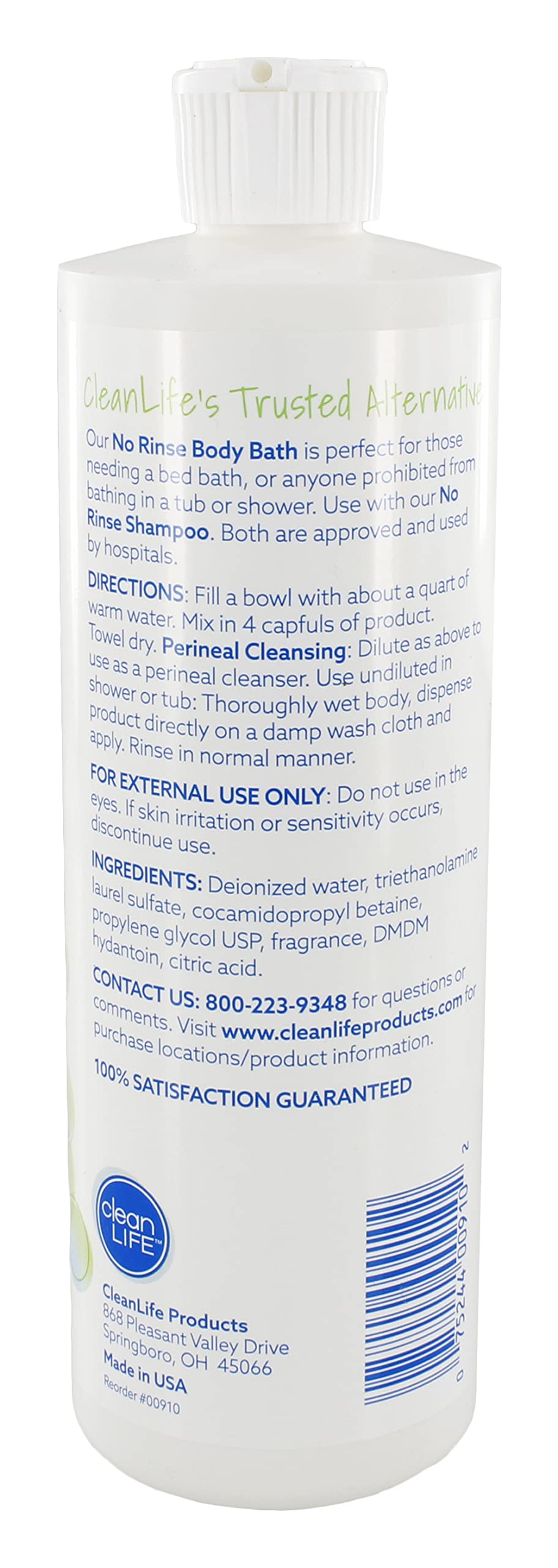 No-Rinse: empaque compacto para uso diario y viaje.