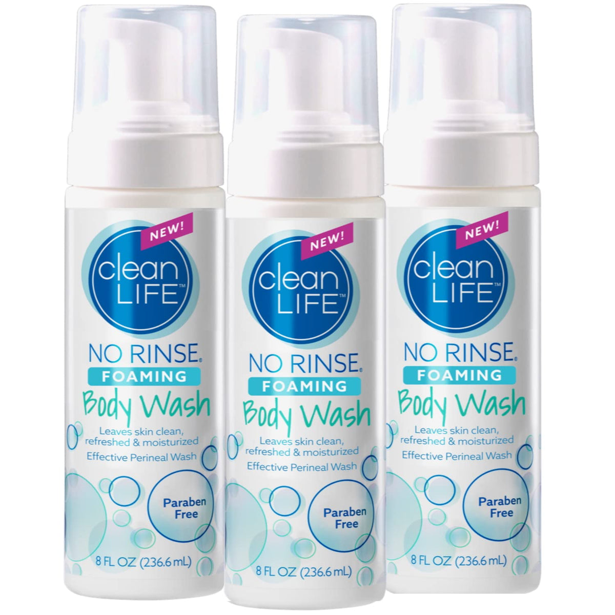 No-Rinse espuma lavado corporal botella: limpieza rápida sin agua para toda la familia.
