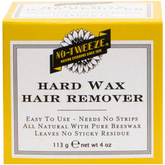 No-Tweeze cera de abeja natural para depilación suave y eficaz.