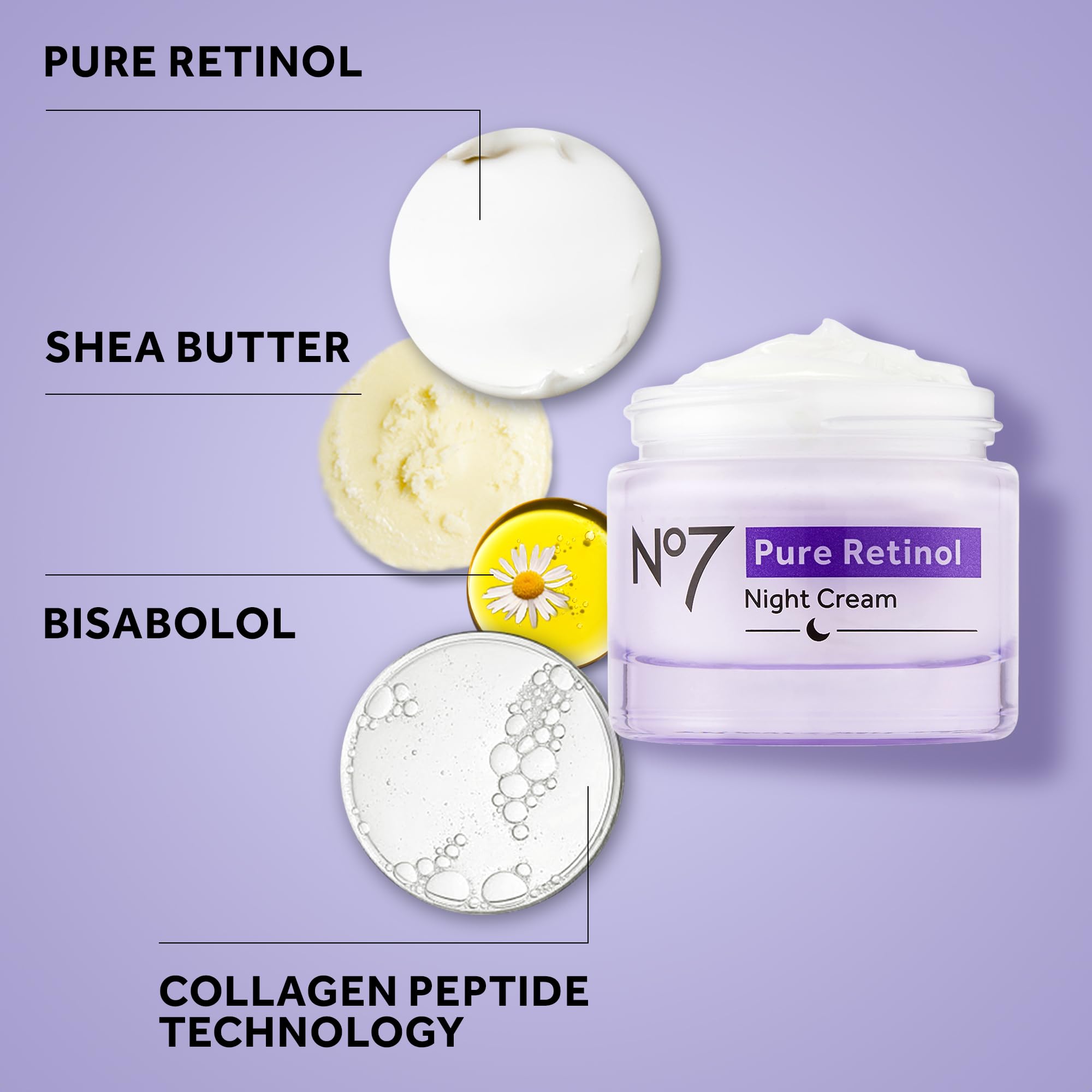 Application nocturne No7, massage ascendant pour absorption complète