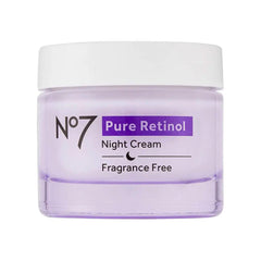 No7 Crème Nuit au Rétinol Pur – bouteille élégante prête à hydrater et raffermir la peau