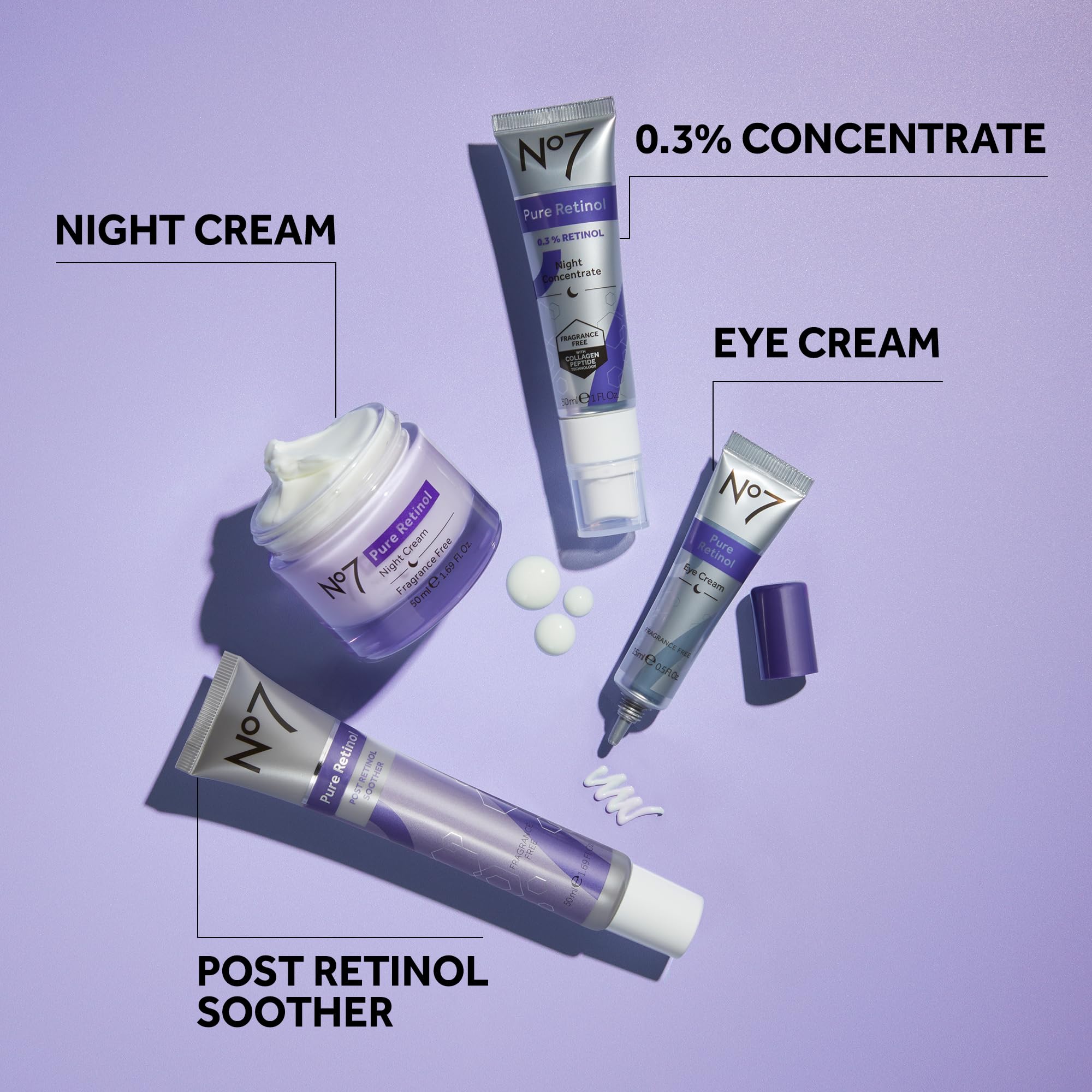 Routine nocturne No7, peau plus lisse au réveil