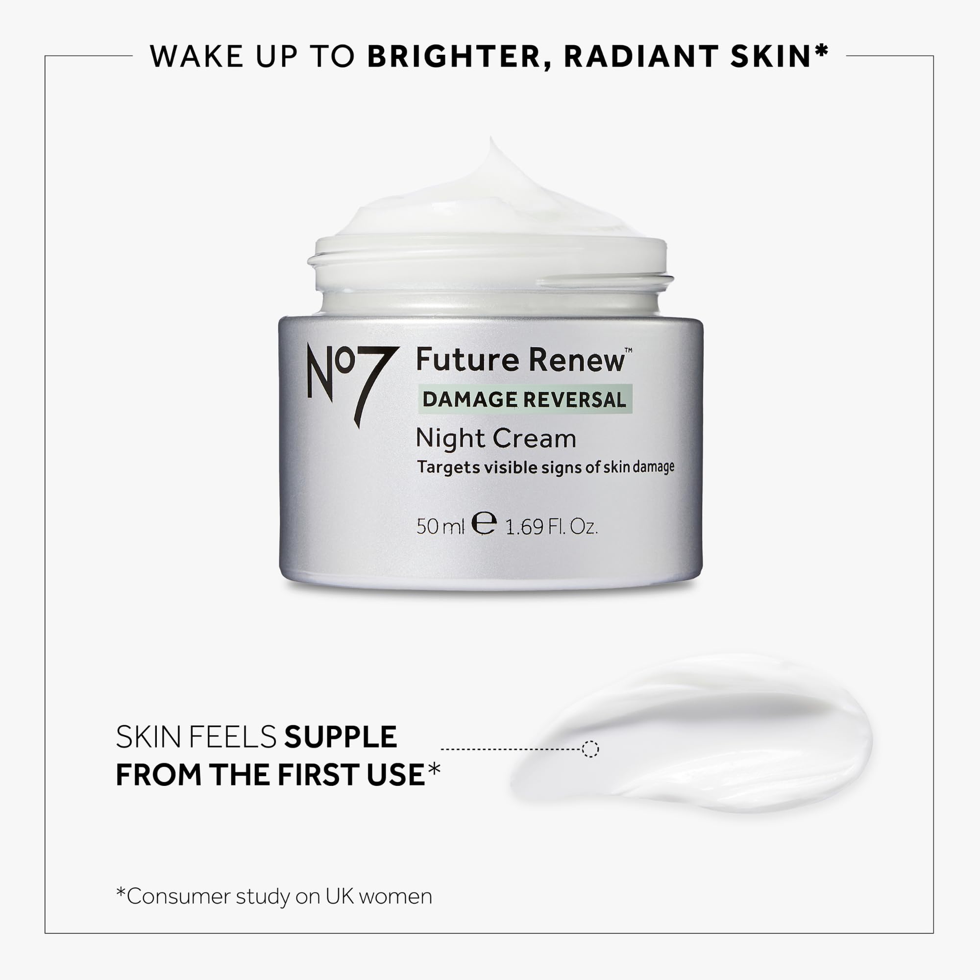 Aplicación de serum No7, textura ligera que se absorbe rápidamente