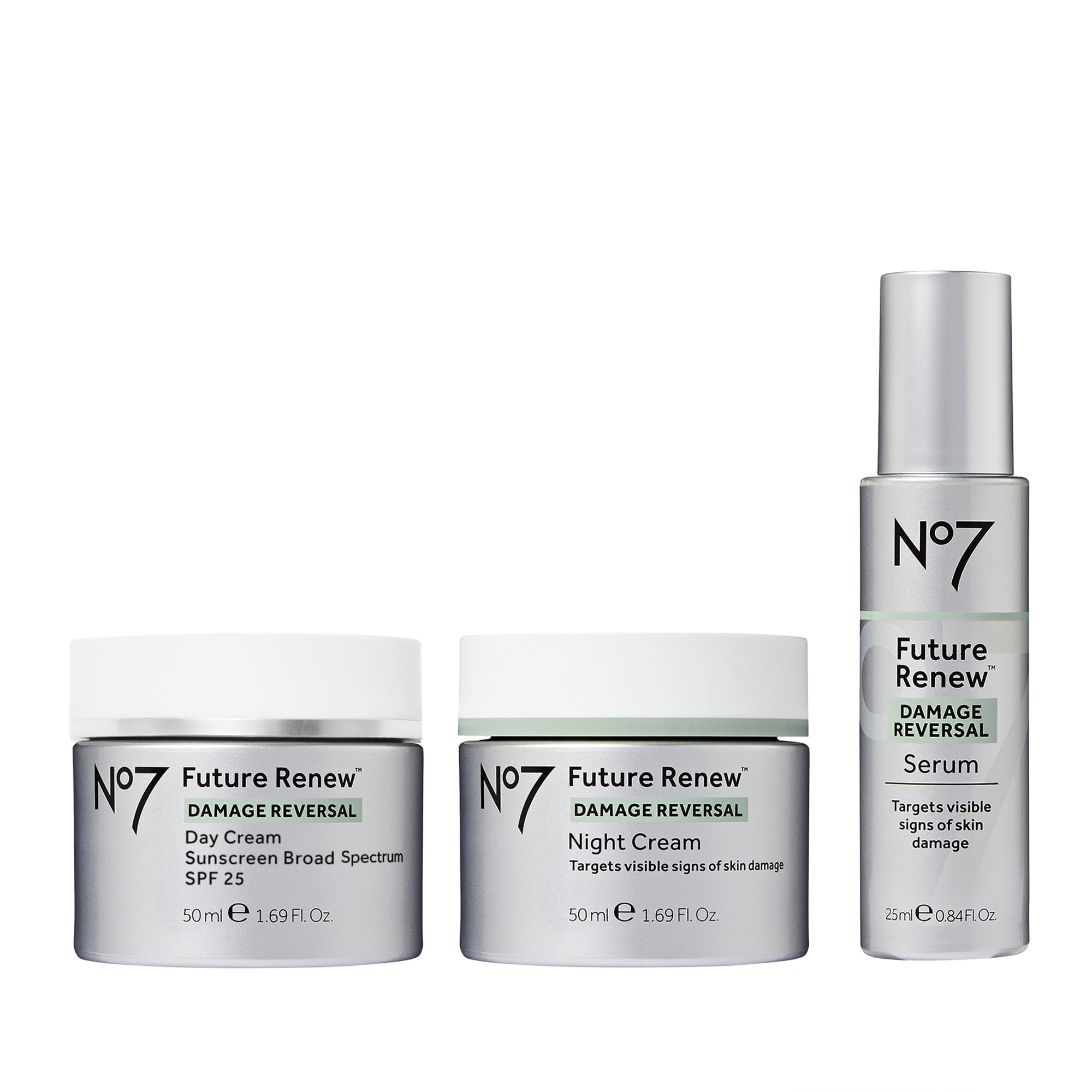 No7 Future Renew serum, frasco con absorción rápida para piel radiante