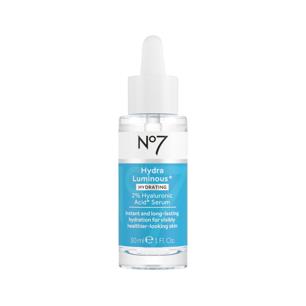 Serum No7 Hydraluminous en botella para hidratación profunda y duradera.