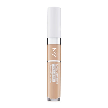 No7 Lift Luminate Concealer: tubo compacto para cubrir imperfecciones con acabado natural.