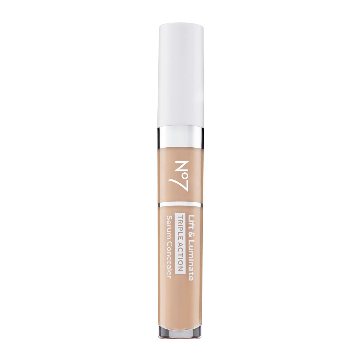 No7 Lift Luminate Concealer: tubo compacto para cubrir imperfecciones con acabado natural.
