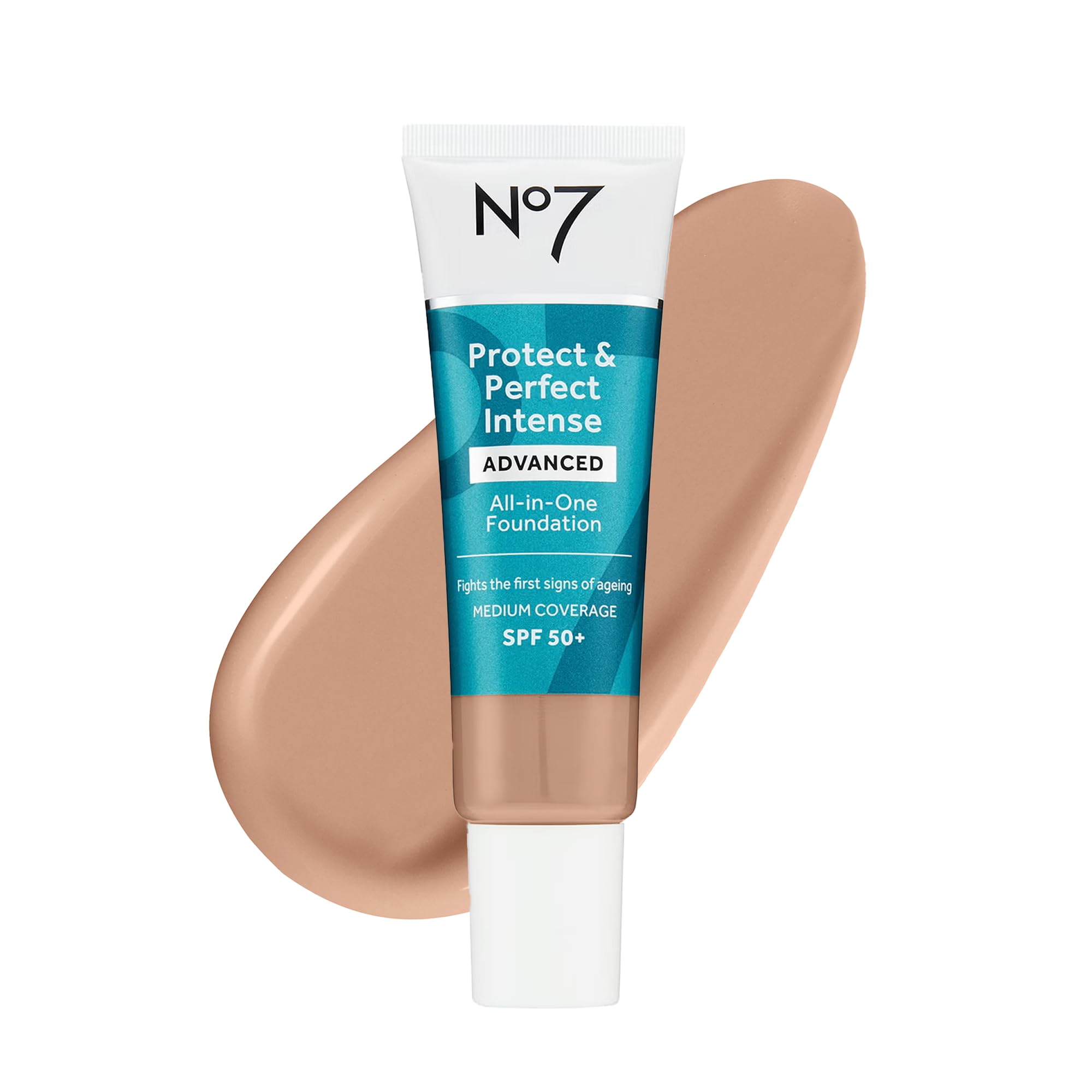 No7 Protect & Perfect: bote de 30 ml con hidratación duradera para piel suave y uniforme.