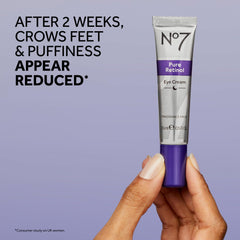 No7 Pure Retinol para ojos: ingredientes hidratantes que nutren la piel circundante.