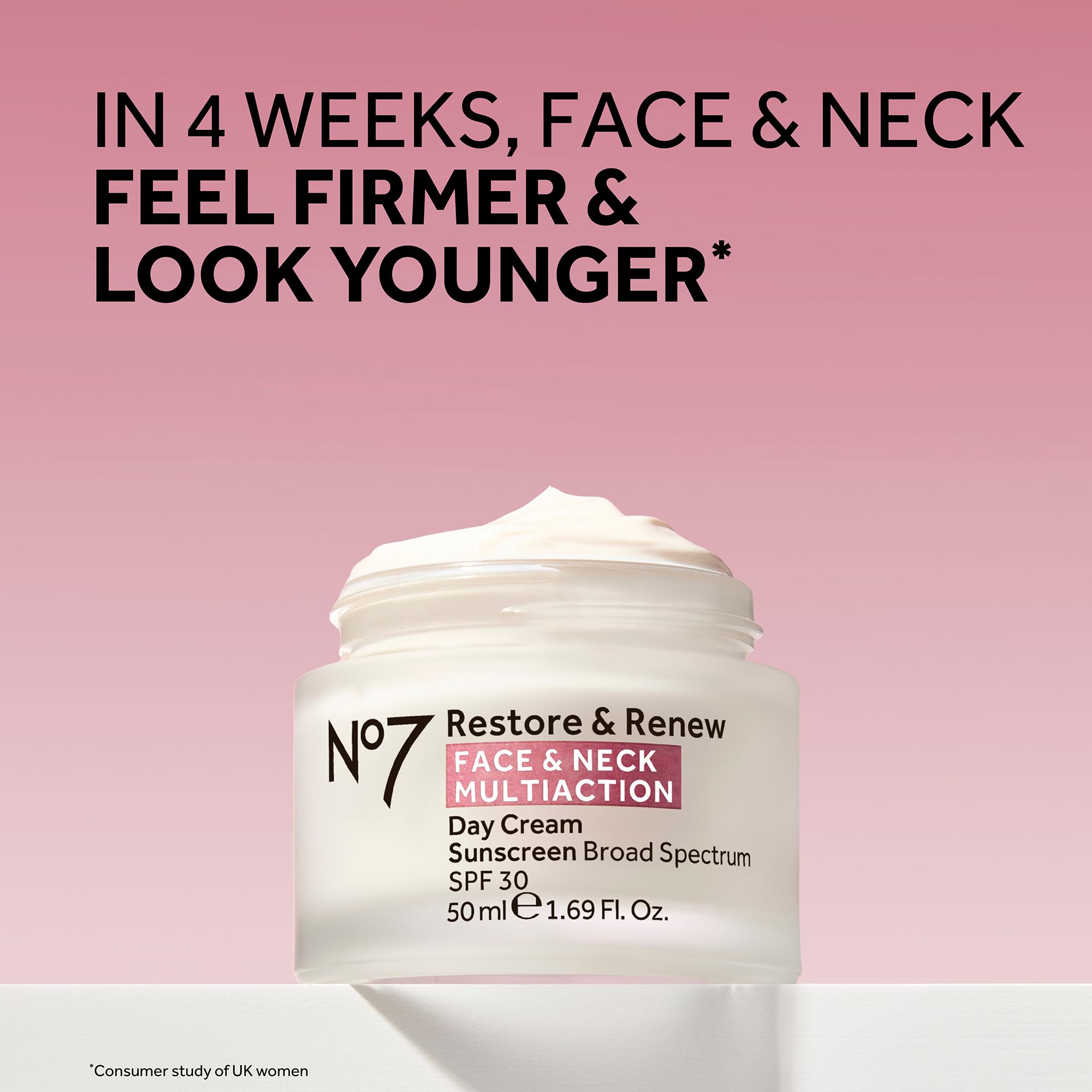 No7 Restore & Renew serum reafirmante cuello para cuidado específico.