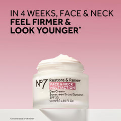 No7 Restore & Renew serum reafirmante cuello para cuidado específico.