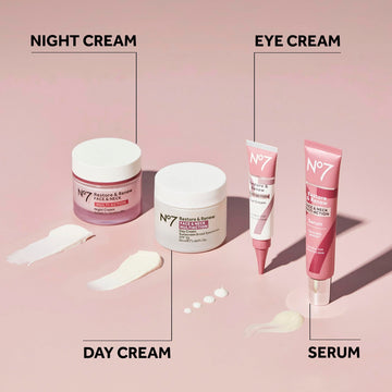 Elegant No7 packaging box display signals premium skincare routine.