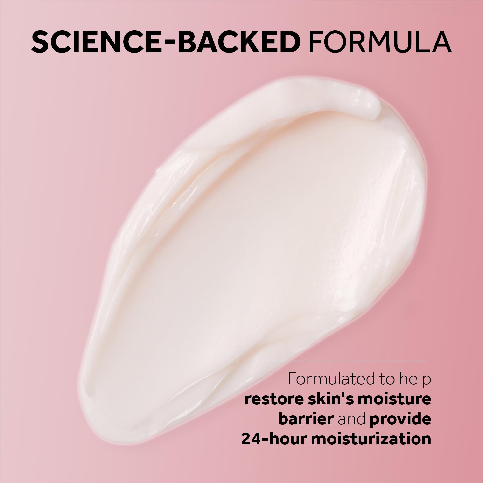 No7 Restore & Renew vitamin E and shea butter icons for nourishing nighttime care.
