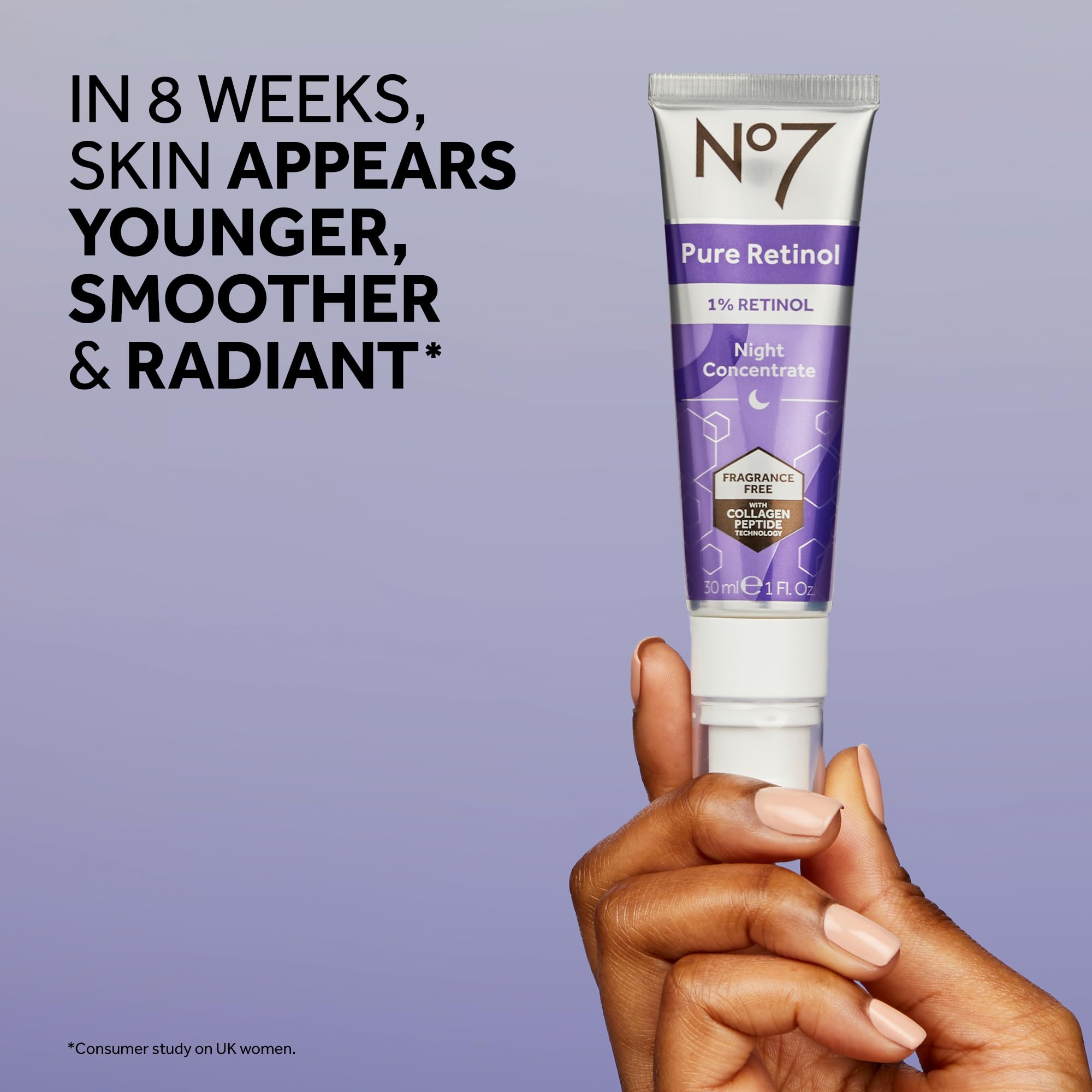 No7 Serum niacinamida iluminador para tono uniforme.