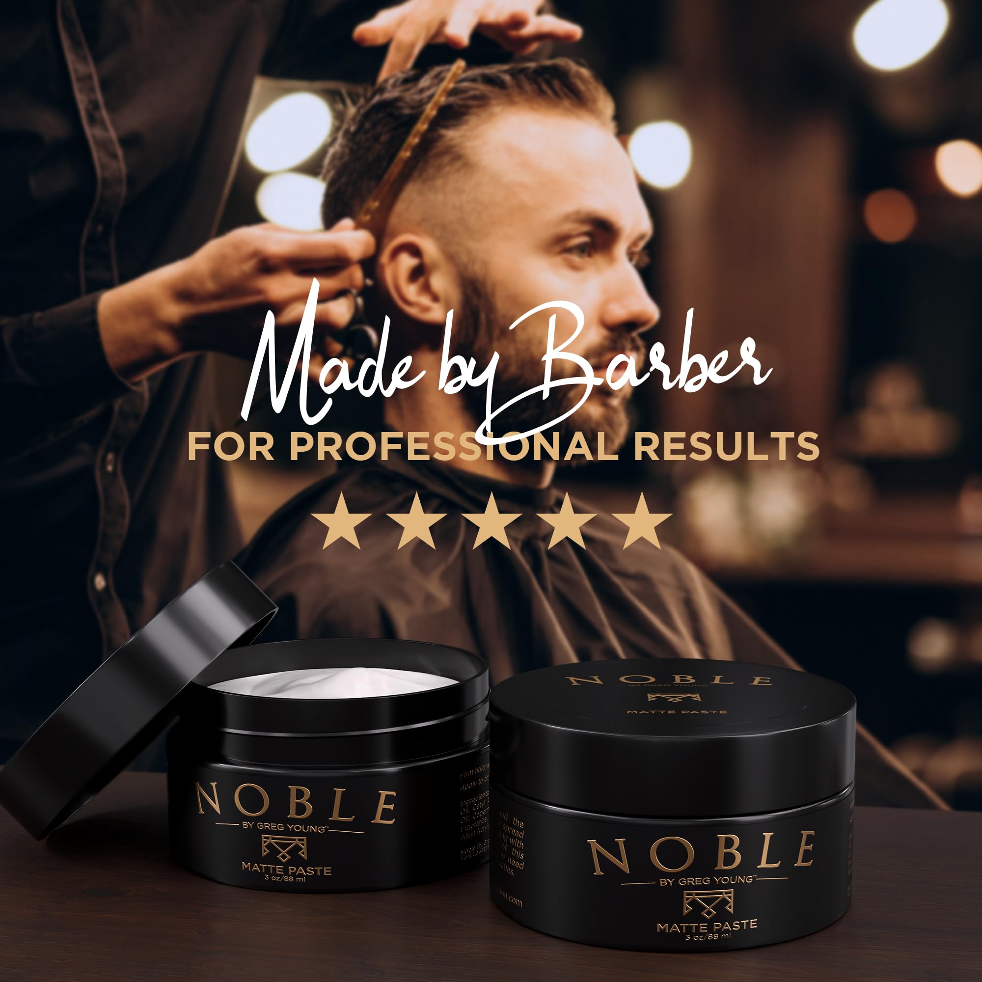 Noble By Greg Young: compatible con todo tipo de cabello