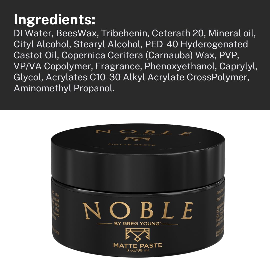 Noble By Greg Young: resistencia a viento y humedad para peinados duraderos