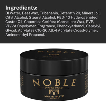 Noble By Greg Young: resistencia a viento y humedad para peinados duraderos