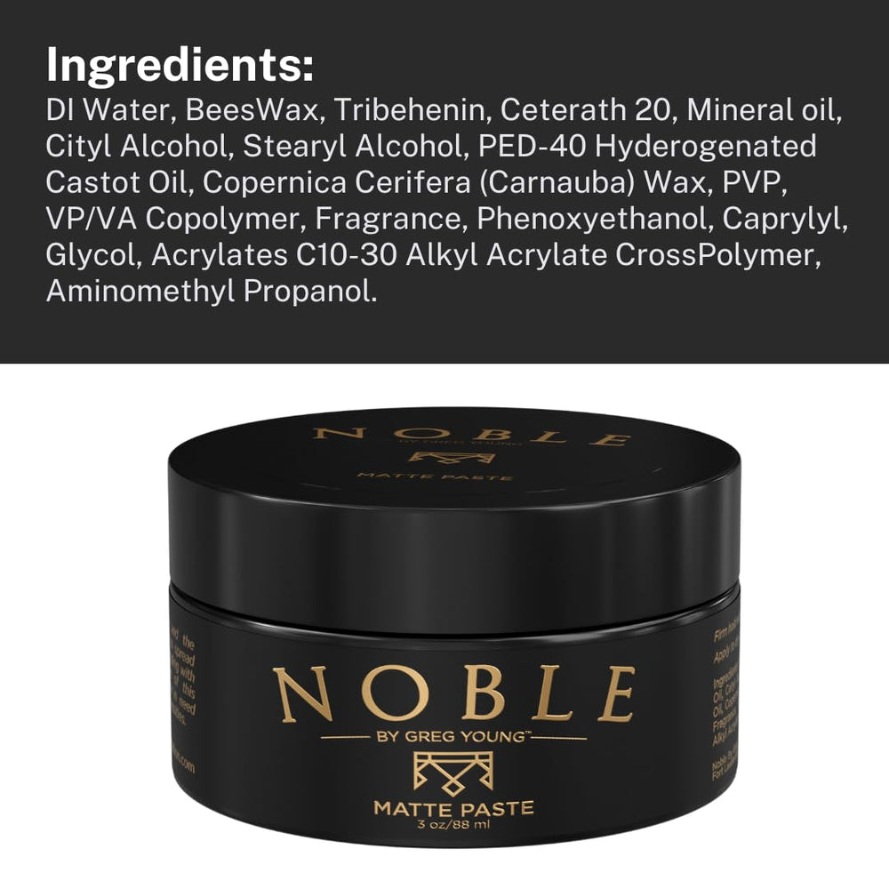Noble By Greg Young: resistencia a viento y humedad para peinados duraderos