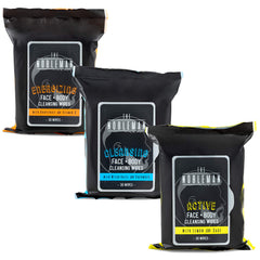 Nobleman toallitas energizantes, revitalizan la piel tras entrenamientos intensos.