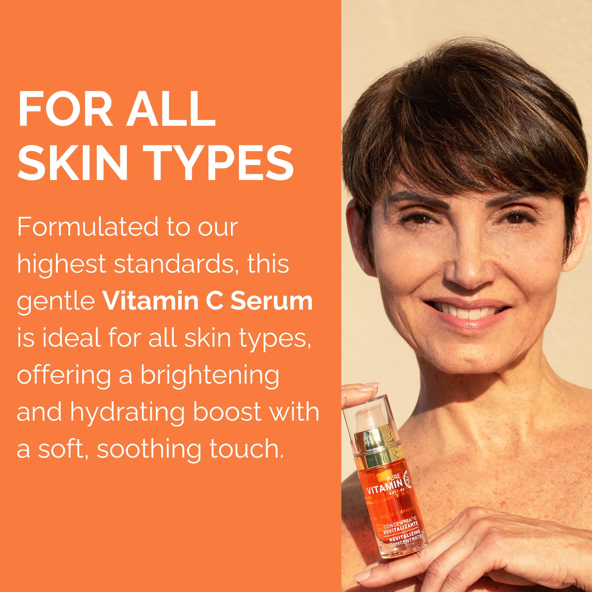 Noche Y Dia Serum Vitamina C, uso diario para favorecer tono más uniforme.