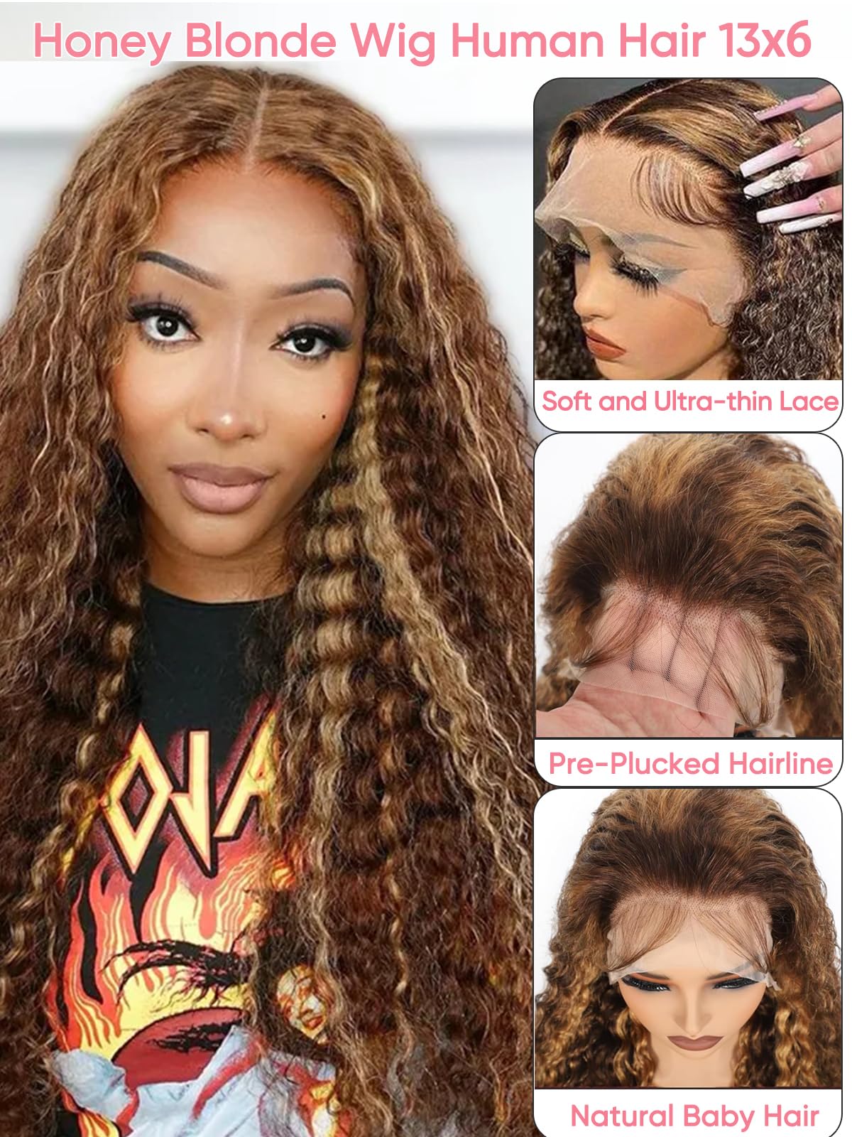 NOELLA línea de cabello prepeinada para aspecto natural