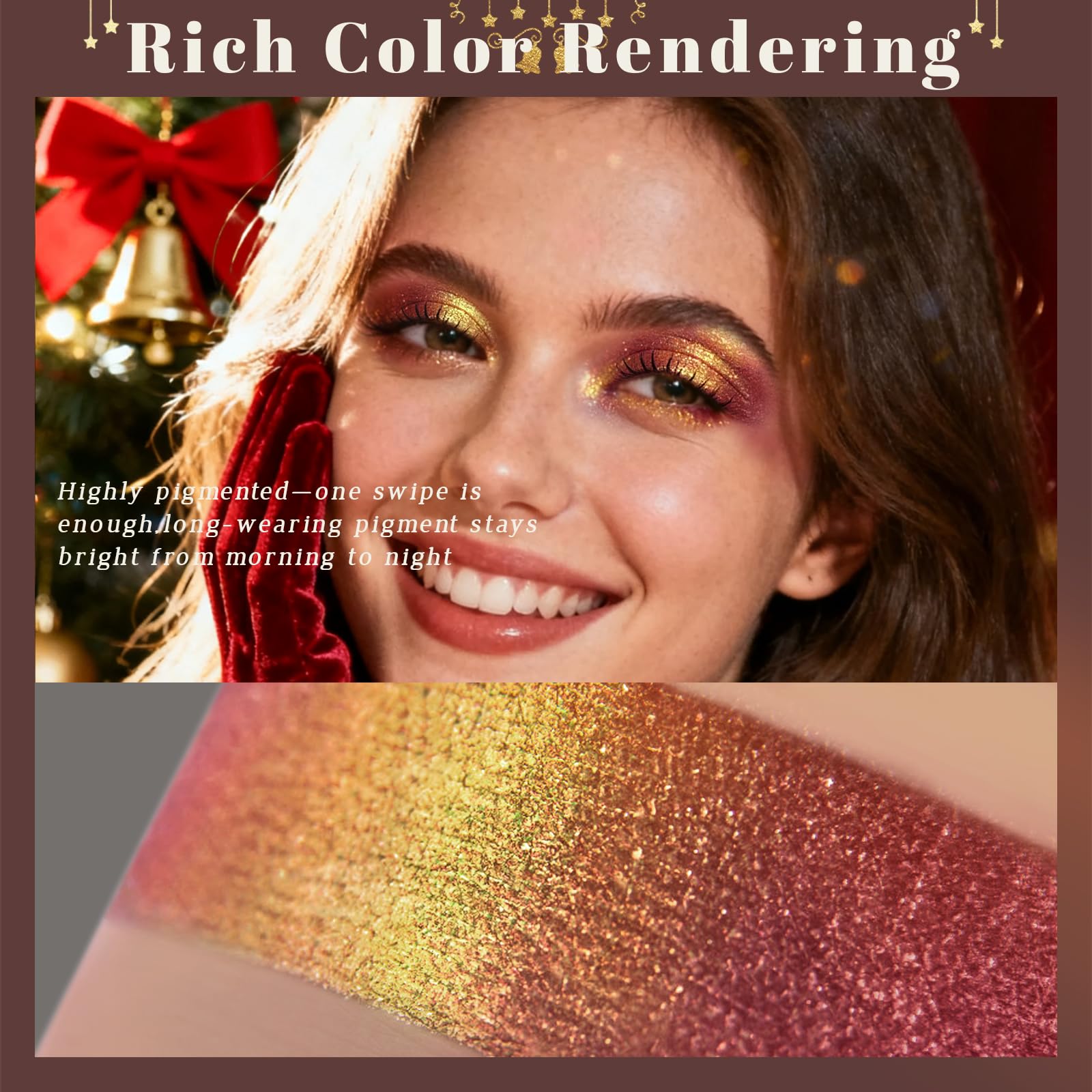 Noerrors Duocromo Bordo Oro fórmula resistente al agua mantiene el color.