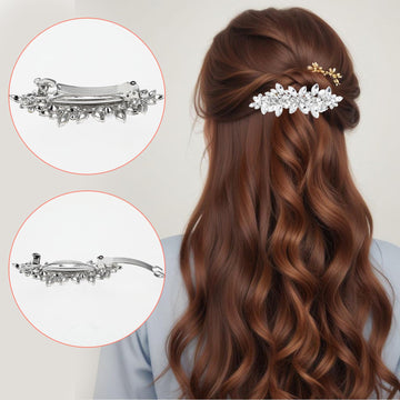 Nogeqi pinzas detalle brillo, compañía perfecta para bodas y fiestas.