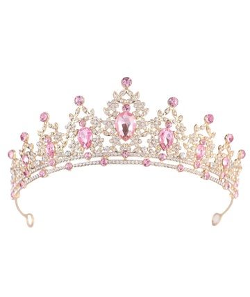 NOIMTTY corona cristal-princesa: brillo deslumbrante para look de cuento en eventos