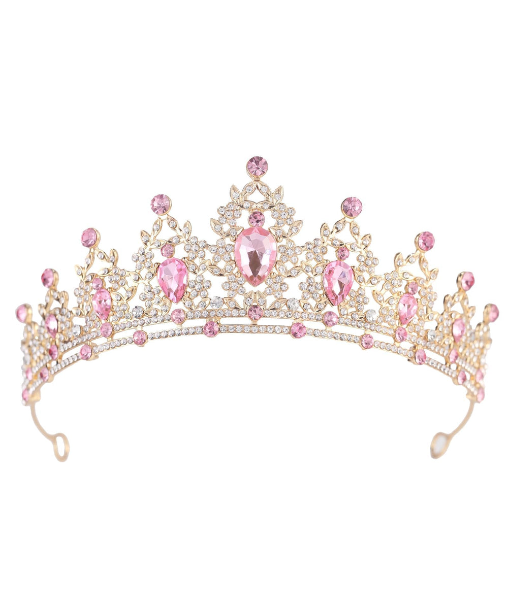 NOIMTTY corona cristal-princesa: brillo deslumbrante para look de cuento en eventos