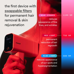Nood Flasher Pro Kit con CryoSoothe: enfriamiento para sesiones sin irritación.