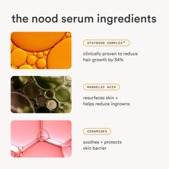 Nood Serum : application ciblée pour poils incarnés et irritation légère