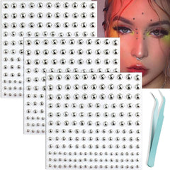 NOOEPC Gemas faciales: paquete de 3 hojas para looks brillantes y atrevidos