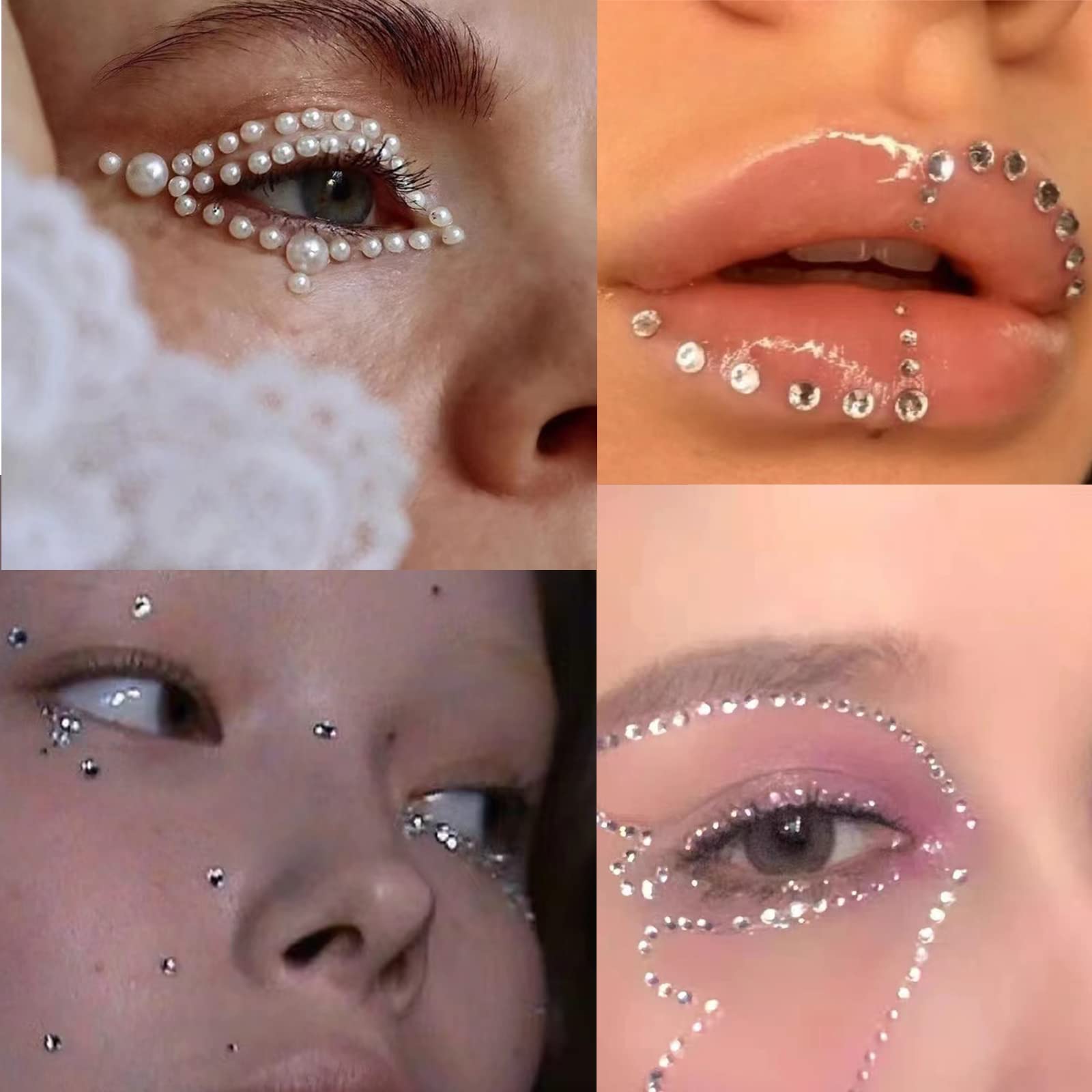 nooepc 5mm AB: rhinestone iridiscente para efectos brillantes en uñas o ojos