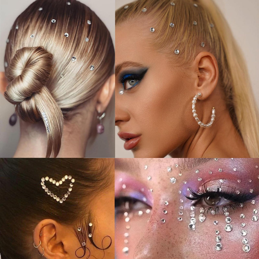 NOOEPC Joyas faciales brillos visibles para maquillaje diario.