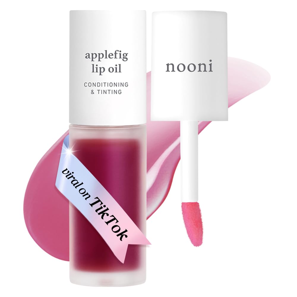 NOONI Aceite labial Applefig textura satinada para labios suaves