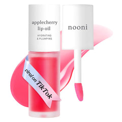 NOONI Applecherry Lip Oil envase elegante y brillo sedoso para labios
