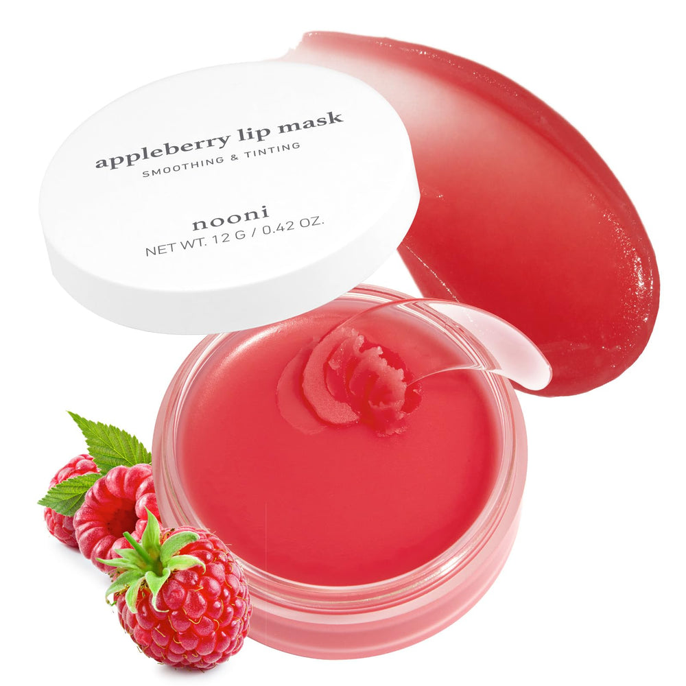 NOONI mascarilla labial Appleberry en envase, hidratación para labios