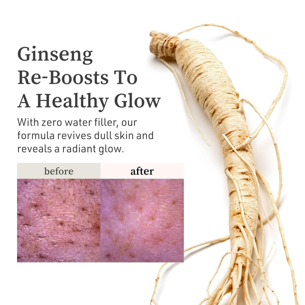 NOONI Snow Aqua 0 Ginseng, exfoliación suave para una piel radiante.
