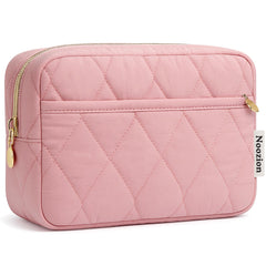 Noozion bolsa de maquillaje para viaje con apertura amplia, acceso rápido